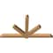 Ekena Millwork Kennewick Timber Gable Bracket, Western Red Cedar, 96"W x 52"H x 5 1/2"D x 5 1/2"F, 13/12 Pitch GBW096X52X0606KEN00SWR - alternate 2